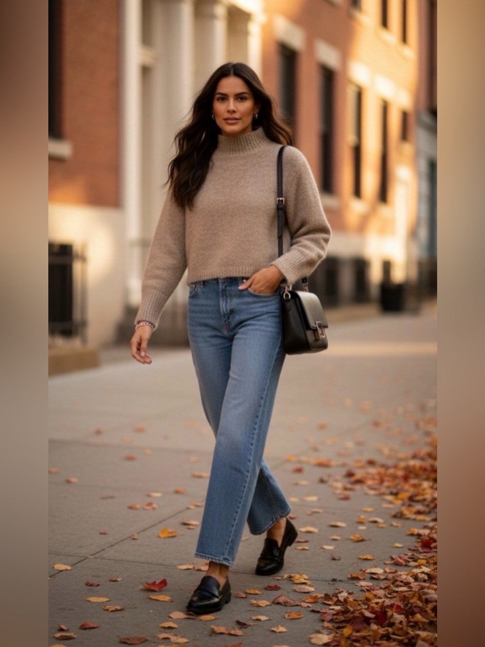 (#76) ZARA Alpaca/Wool Blend Mockneck Sweater
